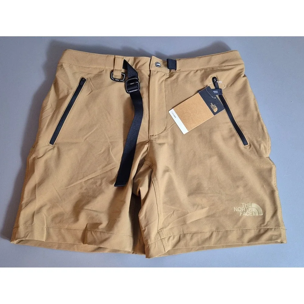 The North Face Mens Paramount Trail Hiking Shorts Mens Medium Long Beige NEW